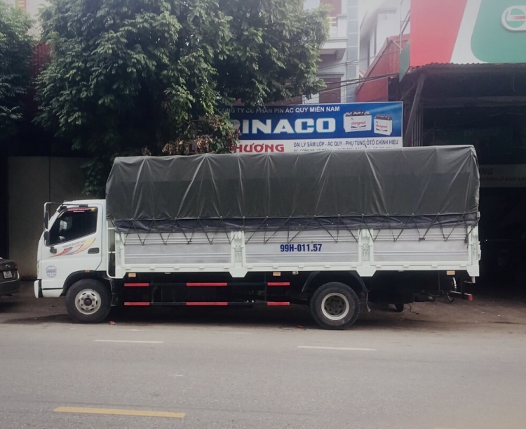 Nhận vận chuyển hàng hóa với xe 7 tấn thùng bạt 6m2